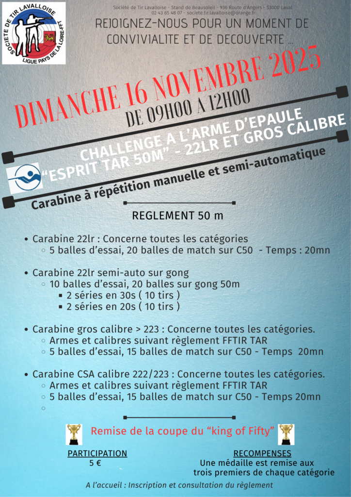 Challenge arme épaule 16 Nov. 2025