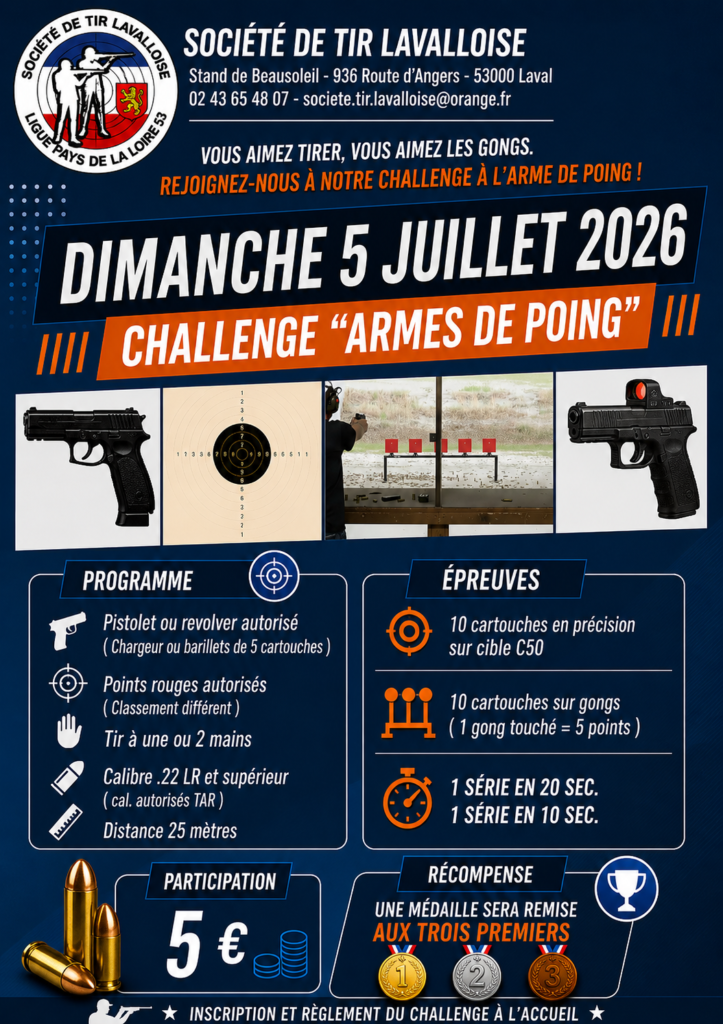 challenge arme de poing 2 ème version